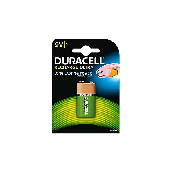 Duracell Pilas Recargables 9V 170mAh 1 unidad