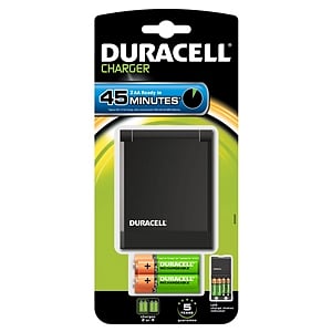Duracell Cargador de Alta Velocidad  2 Pilas AA y 2 AAA