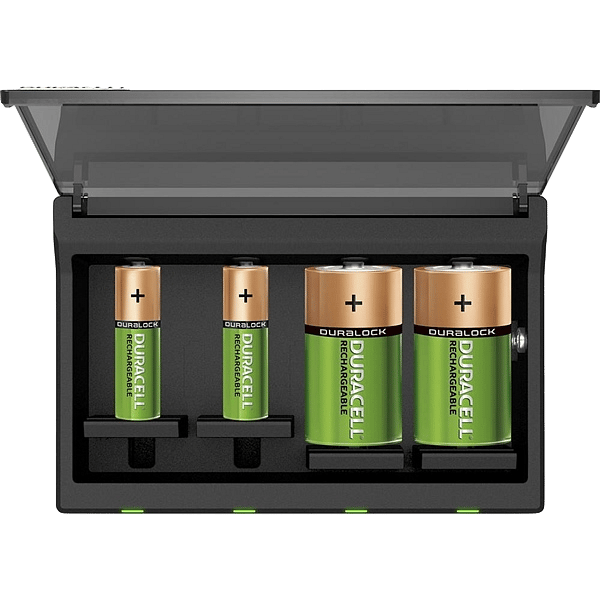 Duracell Cargador de Alta Velocidad AA AAA C D 9V