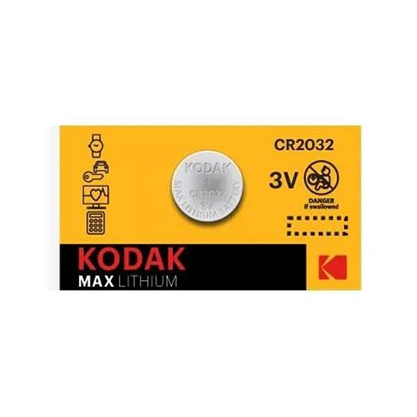 KODAK Pila Botón Litio CR2032 3V 1 unidad  Pila