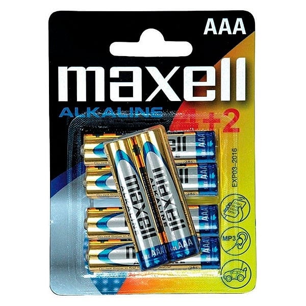 Maxell 42 pilas alcalinas AAA lr06  Pilas