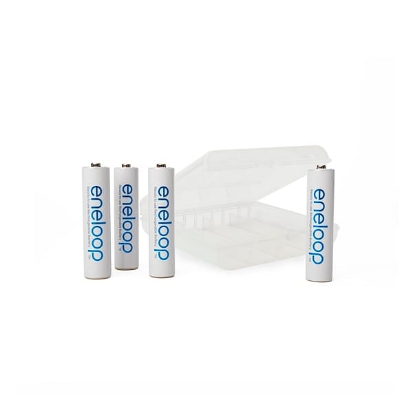 Panasonic Eneloop AAA 750mAh x4  caja para pilas