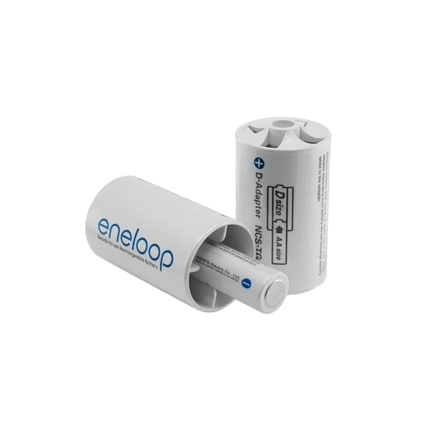 Panasonic Eneloop Adaptador de pilas AAAAA a D x2