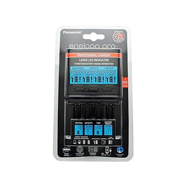 Panasonic Eneloop Cargador Premium con Display LCD