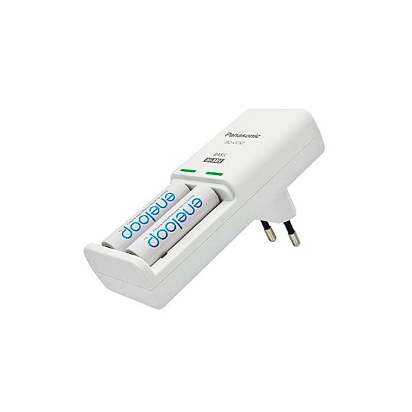 Panasonic Eneloop Cargador Compacto  2 pilas AA 1900mAh