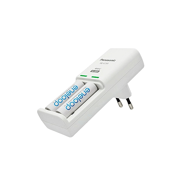 Panasonic Eneloop Cargador Compacto  2 pilas AA 1900mAh