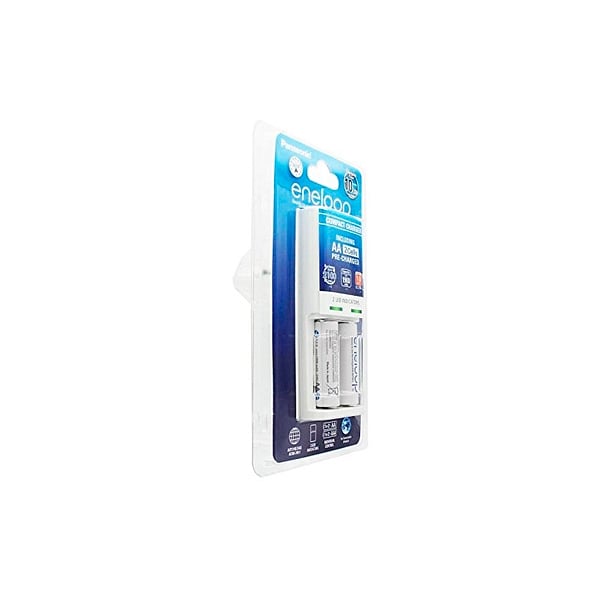 Panasonic Eneloop Cargador Compacto  2 pilas AA 1900mAh