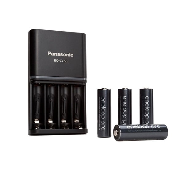 Panasonic Eneloop Cargador Smart amp Quick  x4 AA 2500mAh