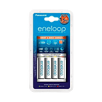 Panasonic Eneloop Cargador Universal SmartPlus Charger  Pack 4 pilas 2000mAh  Pack Pilas Recargables NIMH