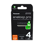Panasonic Eneloop Pro AA  Pack de 4 pilas 2500mAh  Pilas Recargables NIMH