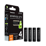 Panasonic Eneloop Pro AAA  Pack de 4 pilas 930mAh  Pilas Recargables NIMH