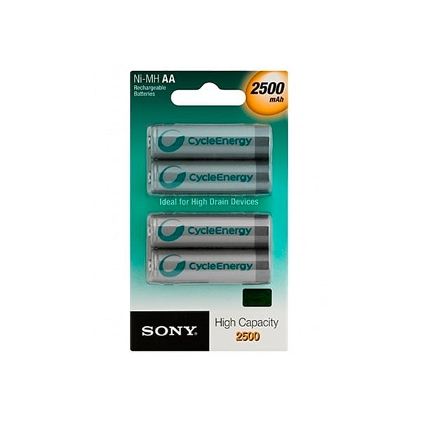 Sony Cycle Energy Premium Recargable 4xAA 2500mAh  Pilas