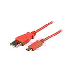 StarTechcom Cable Micro USB Rosado de 1m