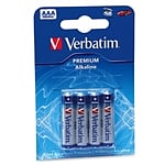 Verbatim Pack de 4 pilas alcalinas AAA  Pilas