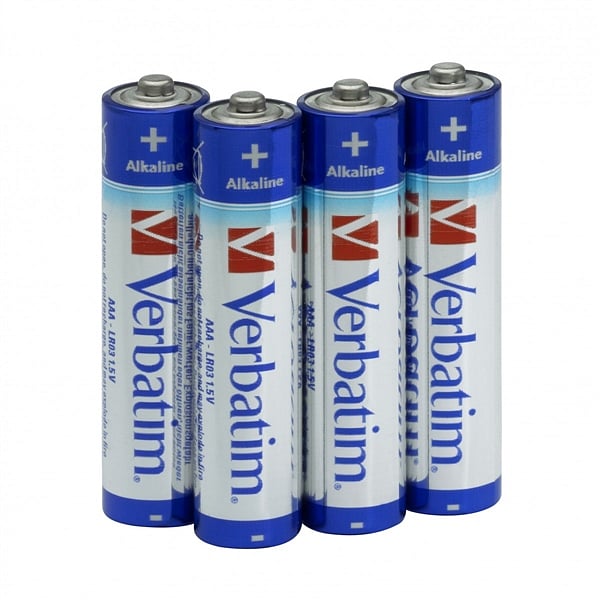 Verbatim Pack de 4 pilas alcalinas AAA  Pilas