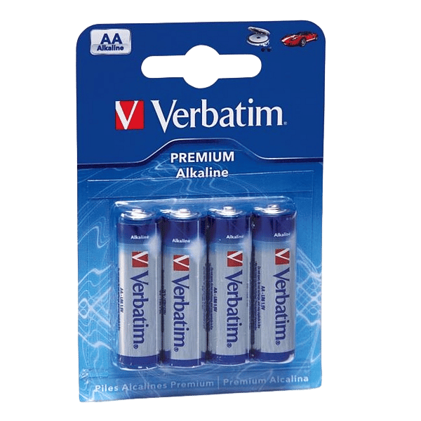 Verbatim Pack de 4 pilas alcalinas AA  Pilas