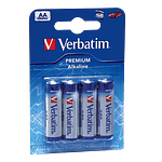Verbatim Pack de 4 pilas alcalinas AA  Pilas