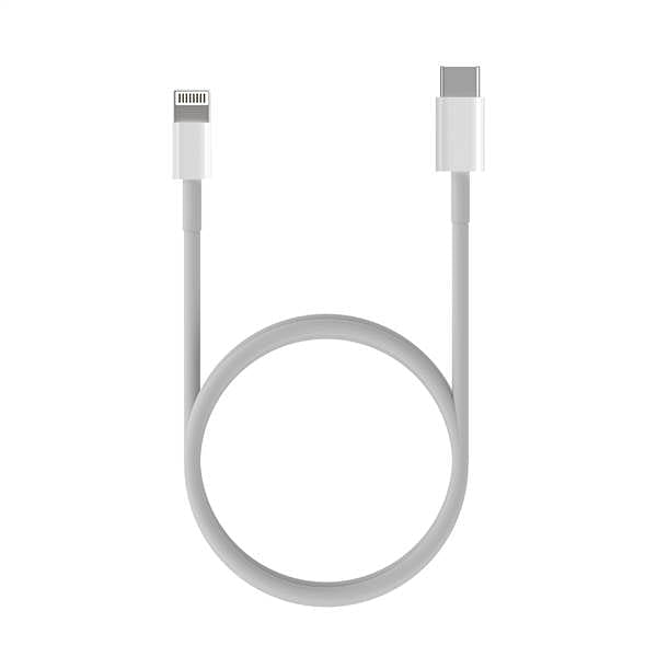 Aisens  Cable Lightning a USB tipo C blanco 20 centimetros