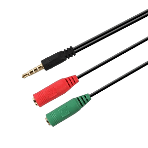 Aisens AUDIO Jack 35Macho a 2x Jack 35 Hembra  Cable