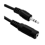 Cable Audio stereo 35mm 09mts Extensor Macho Hembra