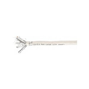 Equip Bobina cable 305M Cat6A SFTP Rígido LSZH  Cable red