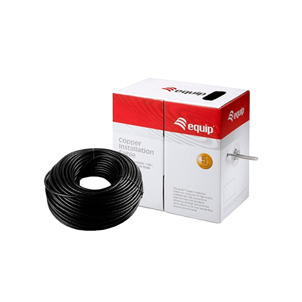 Equip bobina exterior 305M Cat6 UUTP Rígido  Cable de red