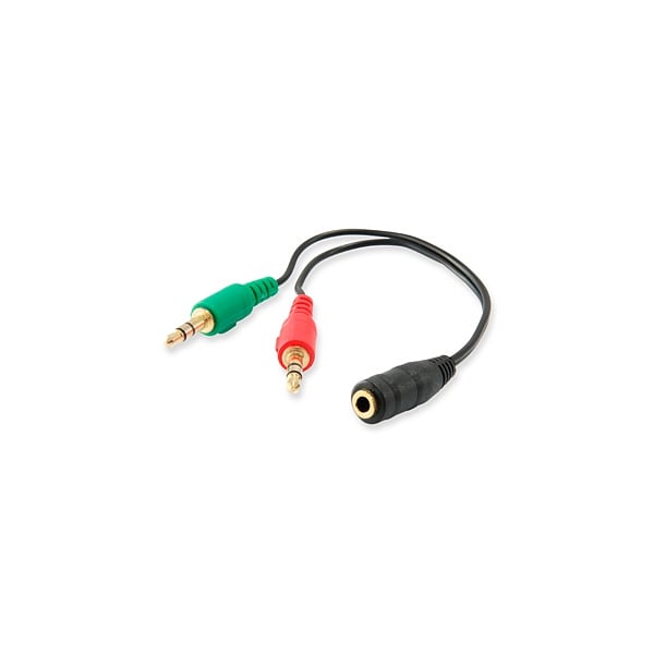Equip AUDIO Jack 35Hembra a 2x Jack 35Macho  Cable