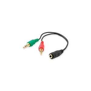 Equip AUDIO Jack 35Hembra a 2x Jack 35Macho  Cable
