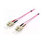 Equip Fibra Óptica OM4 Multimodo Dúplex SCSC libre halógenos 1 metro  Cable