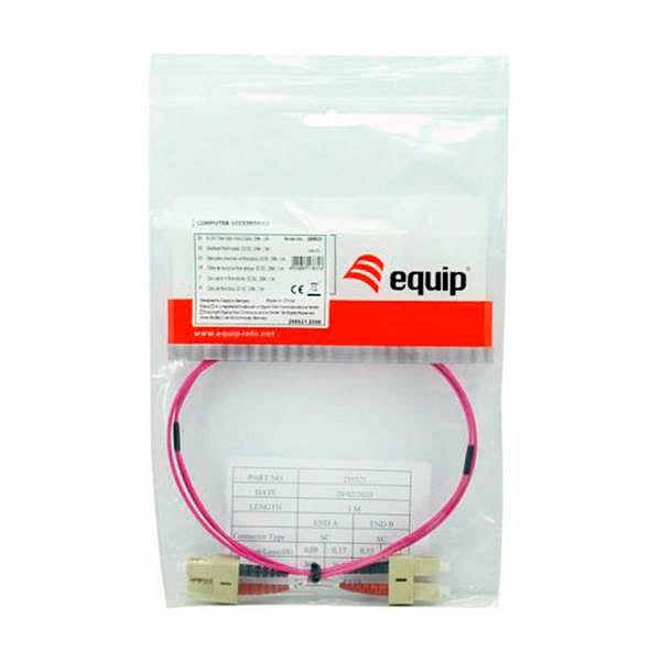 Equip Fibra Óptica OM4 Multimodo Dúplex SCSC libre halógenos 1 metro  Cable