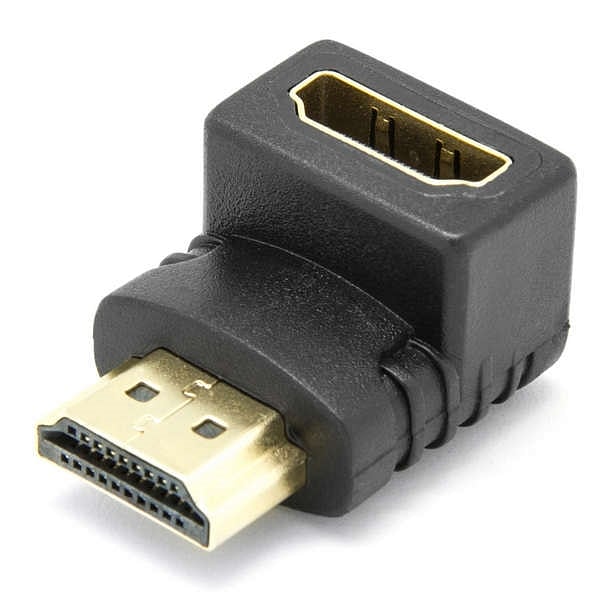 Conector Acodado HDMI Macho Hembra