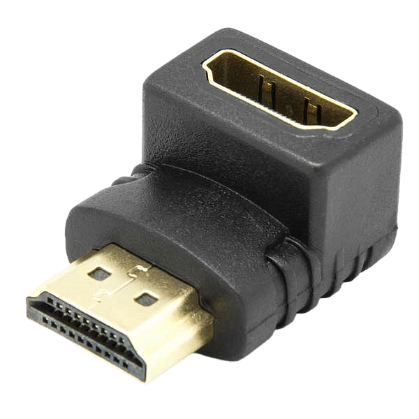 Conector Acodado HDMI Macho Hembra