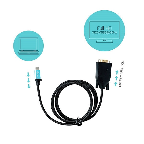 ITec USBC a VGA 1080p 150m  Cable