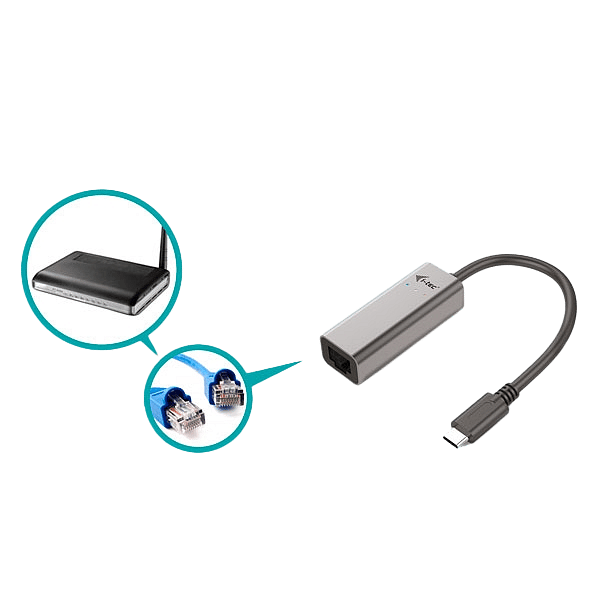 ITec USBC a GBLAN metal  Adaptador