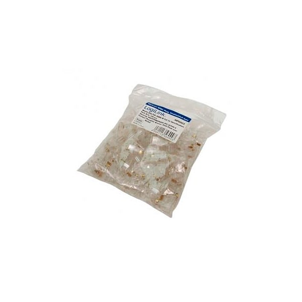 LogiLink Conector RJ45 100 unidades  Adaptadores