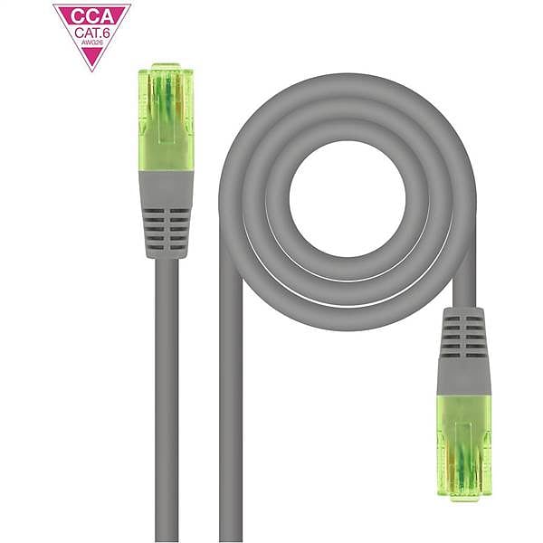 Nanocable Cable RJ45 Cat6 UTP AWG26 CCA 25m Gris