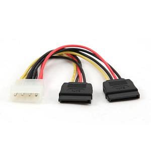 Cable molex a 2 SATA  Cable de alimentación