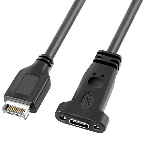 OEM Cable USB C Tipo E Placa a USB C Hembra 50cm v2 Cable