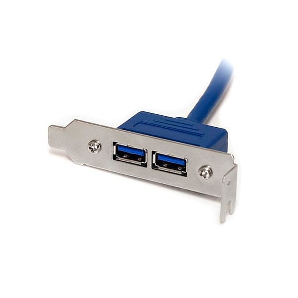 StarTechcom Cabezal Bracket Perfil Bajo Low Profile 2 puert