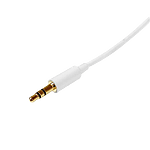 StarTechcom 2m White Slim 35mm Stereo Audio Cable
