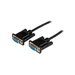 StarTechcom 1m Black DB9 RS232 Serial Null Modem Cable FF