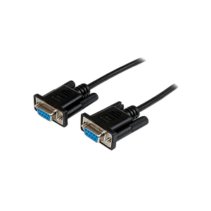 StarTechcom 1m Black DB9 RS232 Serial Null Modem Cable FF