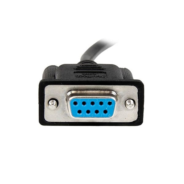 StarTechcom 1m Black DB9 RS232 Serial Null Modem Cable FF