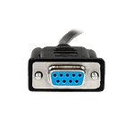 StarTechcom 1m Black DB9 RS232 Serial Null Modem Cable FF
