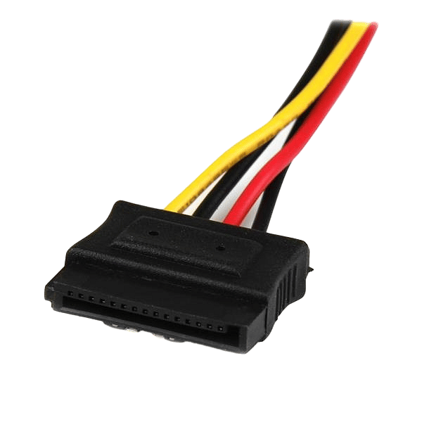 StarTechcom 12in 4 Pin Molex LP4 to 2x Latching SATA Power
