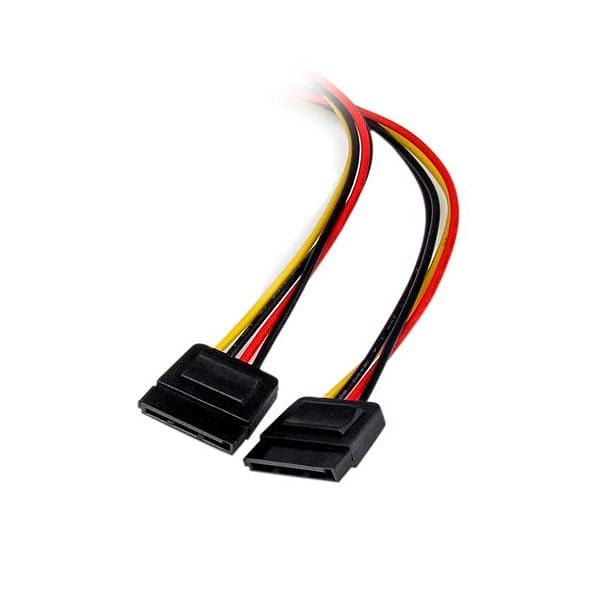 StarTechcom 12in LP4 to 2x SATA Power Y Cable Adapter