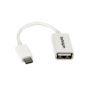 StarTechcom Cable Adaptador Micro USB a USB OTG Blanco de 1