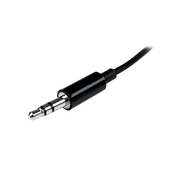 StarTechcom Black Slim Mini Jack Headphone Splitter  Cable