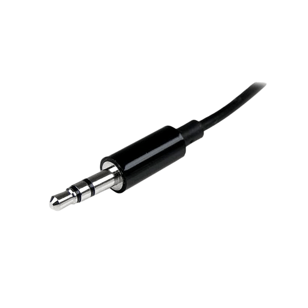 StarTechcom Black Slim Mini Jack Headphone Splitter  Cable