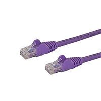 StarTech.com Latiguillo 0.5 M morado CAT6 UTP - Cable de red